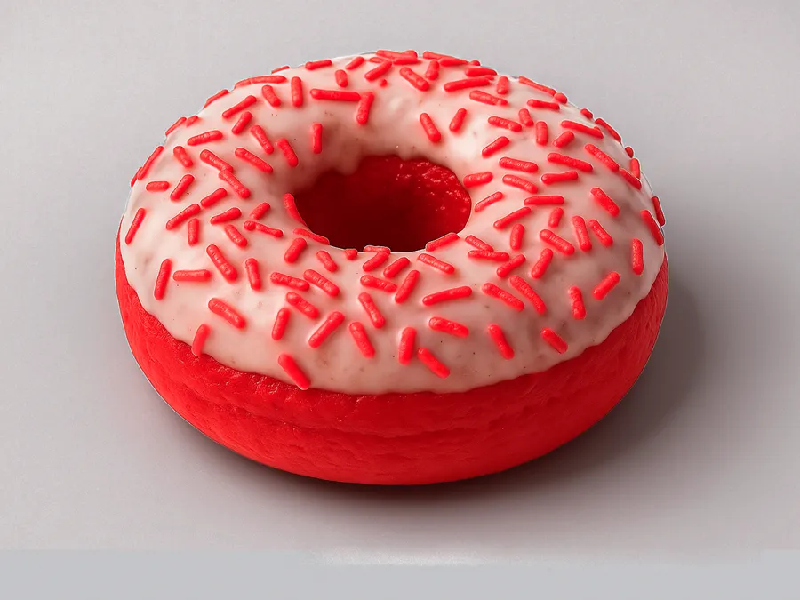 Донат Красный бархат 